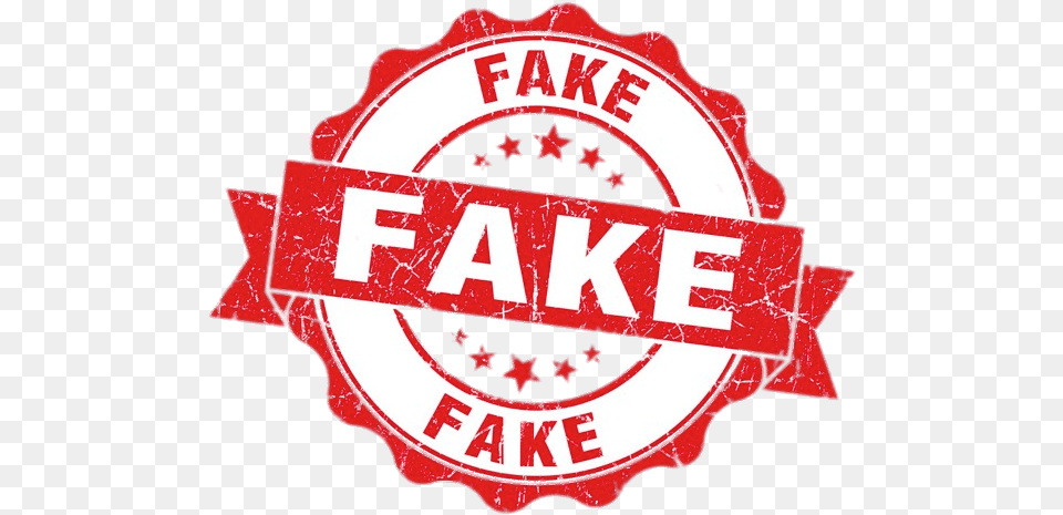 Fake Round Stamp Transparent Fake News Symbol, Logo, Food, Ketchup Png Image