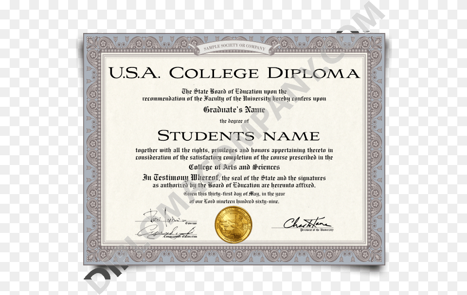 Fake Usa College Degrees And University Diplomas Best Diploma, Text, Document Free Png