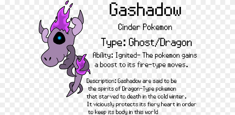 Fakemon 7 Fakemon Descriptions, Purple, Cartoon Free Png Download