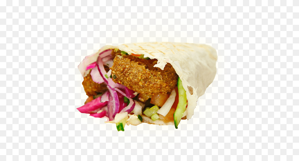 Falafel, Burger, Food, Sandwich Wrap, Bread Png Image