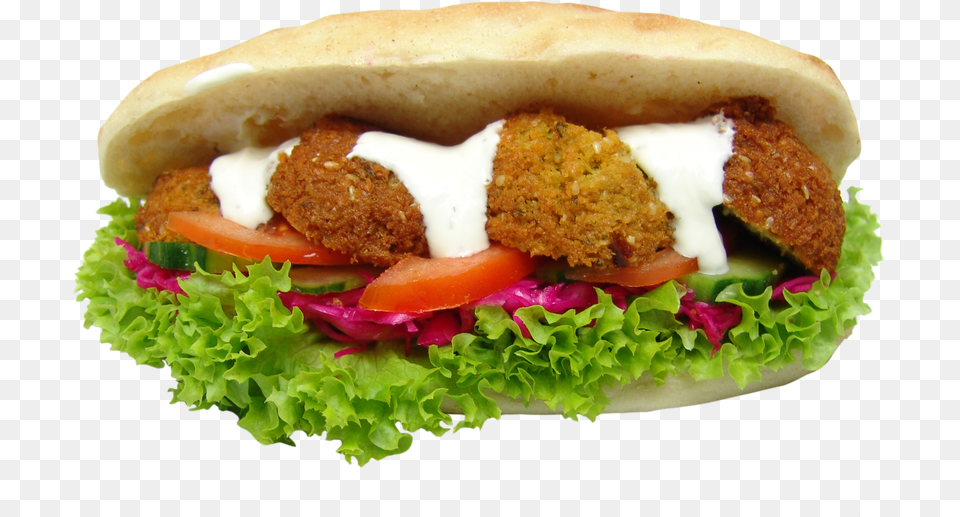 Falafel, Burger, Food, Bread, Pita Png