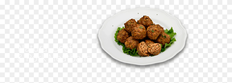 Falafel, Food, Meat, Meatball, Plate Png Image