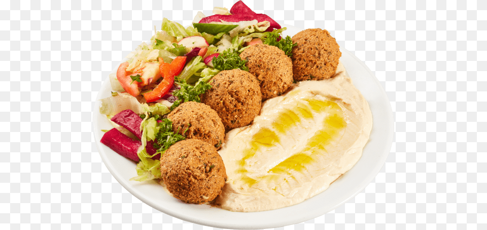 Falafel, Food, Food Presentation, Dish, Meal Free Transparent Png