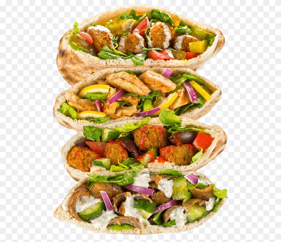 Falafel, Bread, Food, Lunch, Meal Free Png