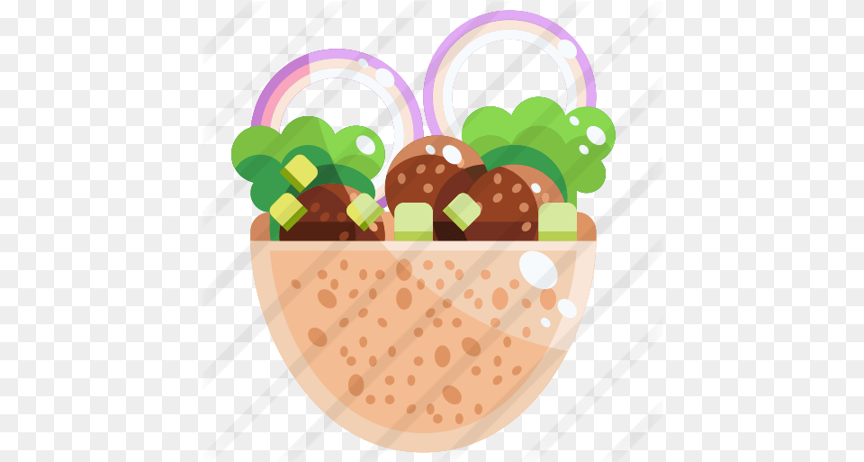 Falafel Chocolate, Plant, Potted Plant, Cream, Dessert Png