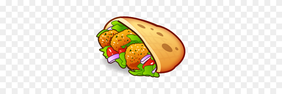 Falafel Emojidex, Food, Lunch, Meal, Bread Free Png Download