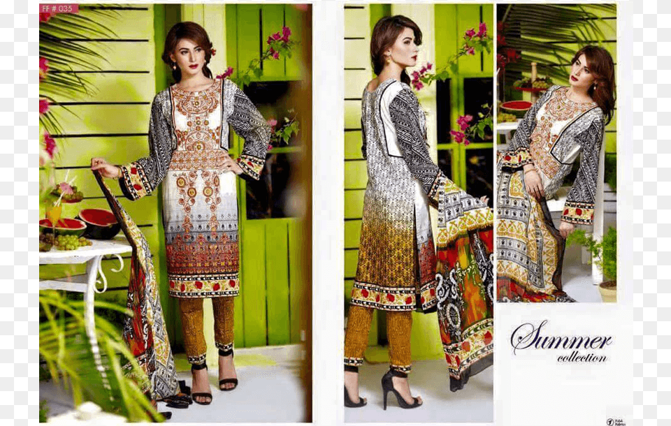 Falak Floral Embroidered Eid Collection Silk, Adult, Person, Woman, Female Png Image