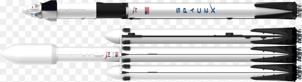 Falcon 9 Block 5 Dragon 2 And Falcon Heavy Official Spacex Falcon Heavy Logo Ammunition, Missile, Weapon, Rocket Free Transparent Png