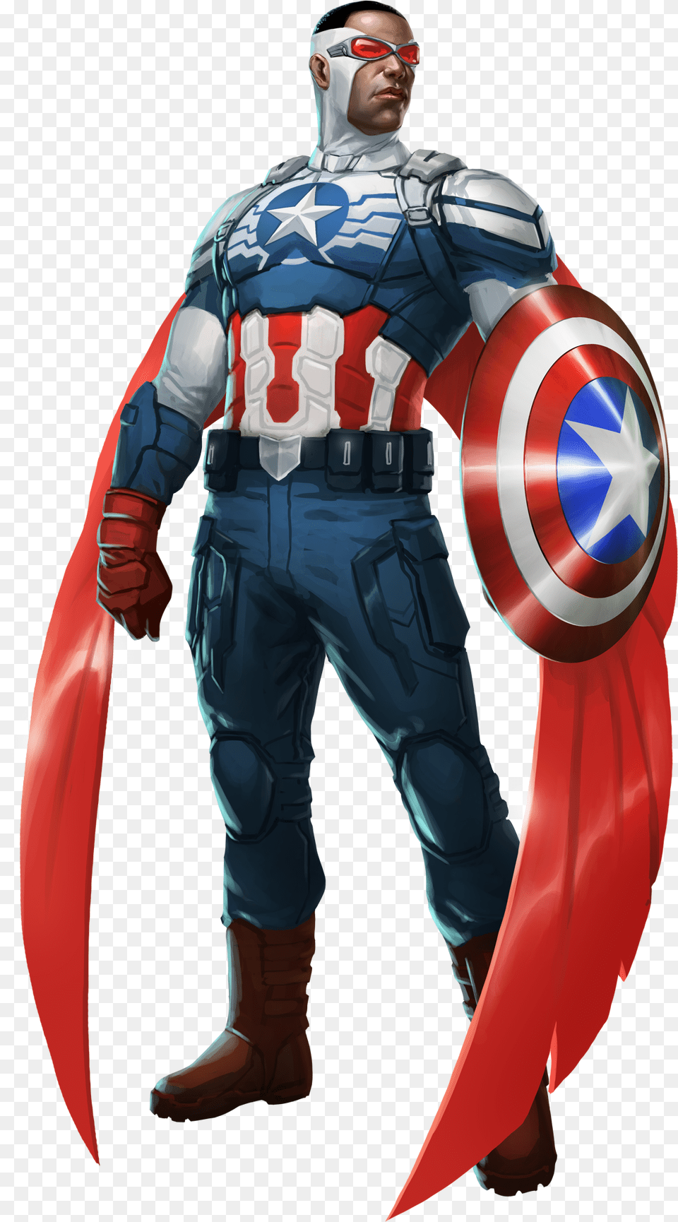 Falcon As New Captain America, Clothing, Costume, Person, Adult Free Png Download