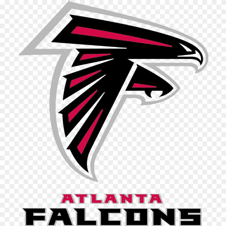Falcon Clipart Atlanta Falcon Nfl Atlanta Falcons Logo, Advertisement, Art, Graphics, Poster Free Png Download