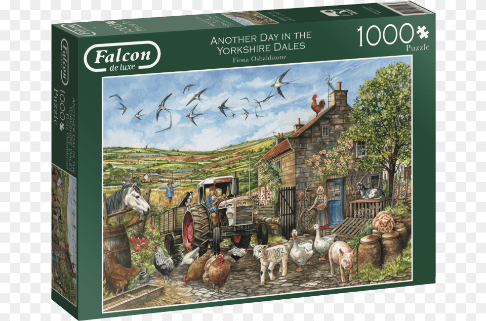 Falcon De Luxe Another Day In The Dales 1000pcs Puzzles Falcon, Animal, Chicken, Fowl, Bird Free Png
