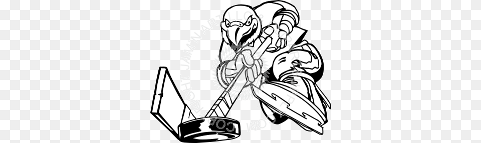 Falcon Hitting Hockey Puck, Electronics, Hardware, People, Person Free Transparent Png