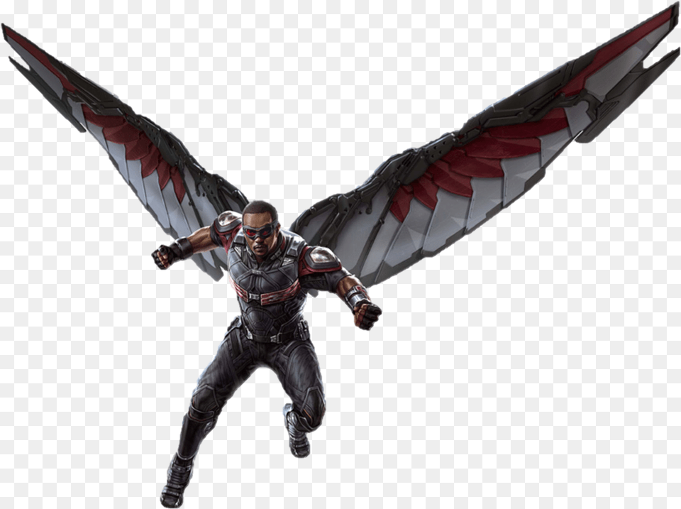 Falcon Marvel Falcon Infinity War, Adult, Male, Man, Person Free Png Download