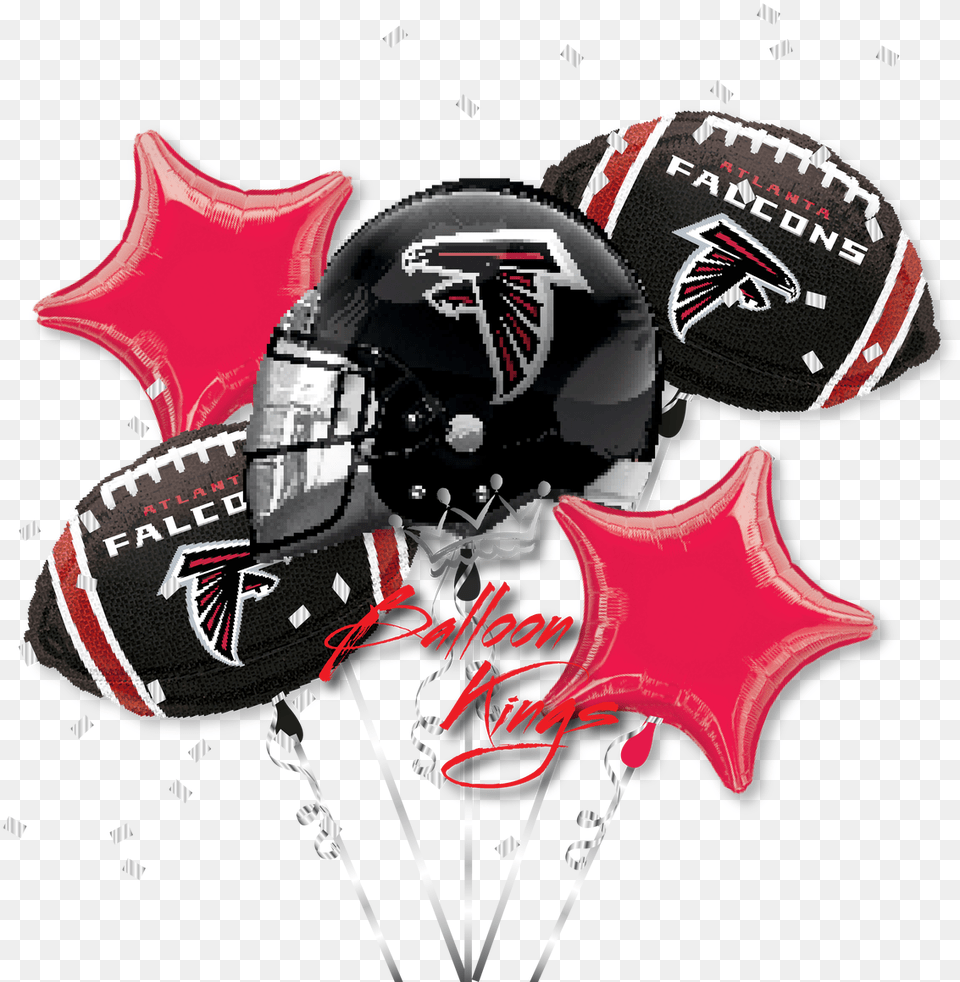 Falcons Bouquet 21quot Atlanta Falcons Helmet Foil Balloon 1 Each, American Football, Football, Person, Playing American Football Free Transparent Png