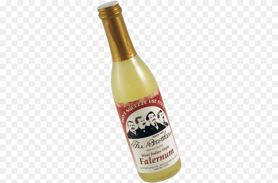 Falernum Cordial Syrup Glass Bottle, Alcohol, Beer, Beverage, Liquor Png Image