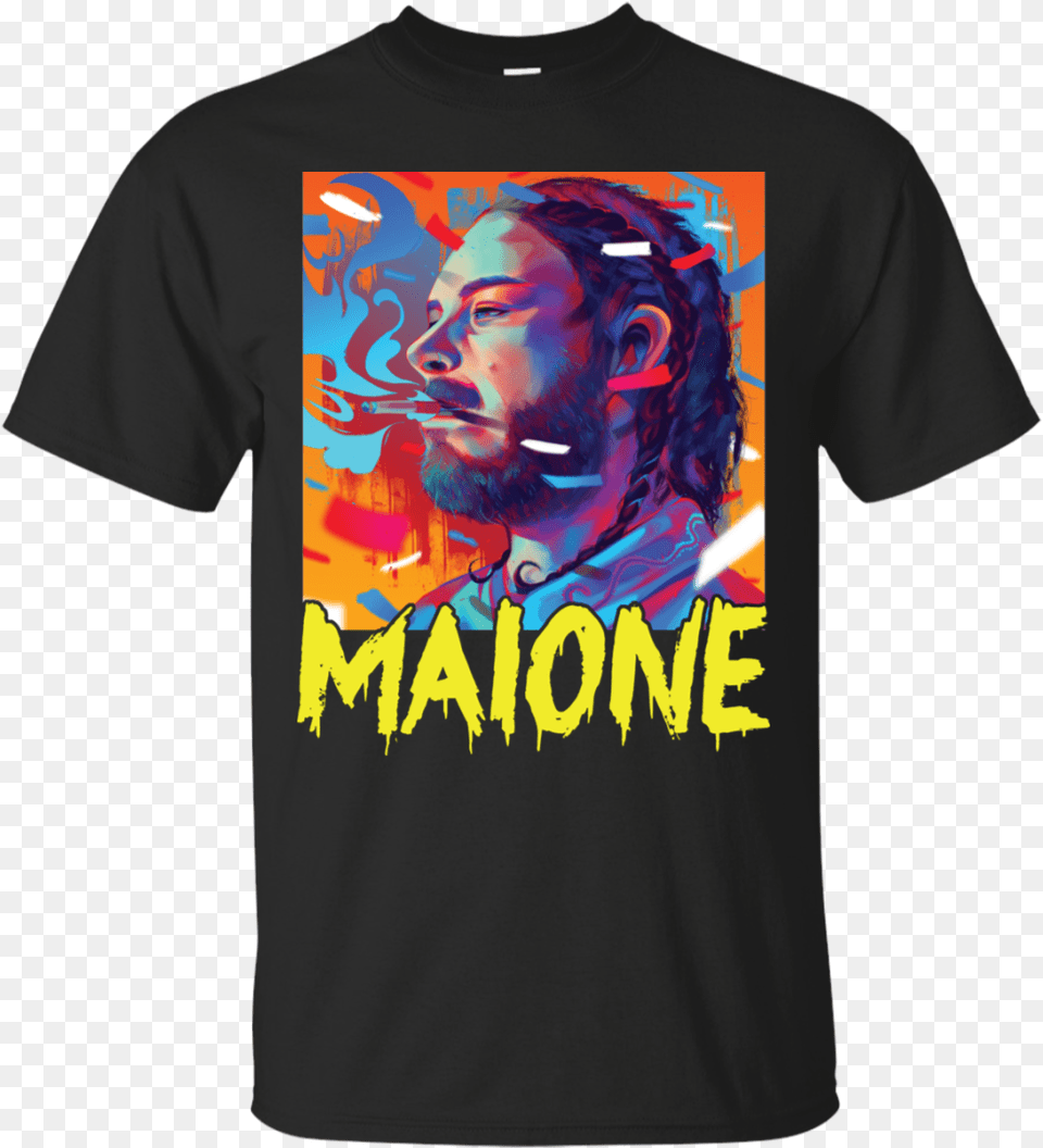 Fall Apart Post Malone Cover, Clothing, T-shirt, Adult, Male Png Image