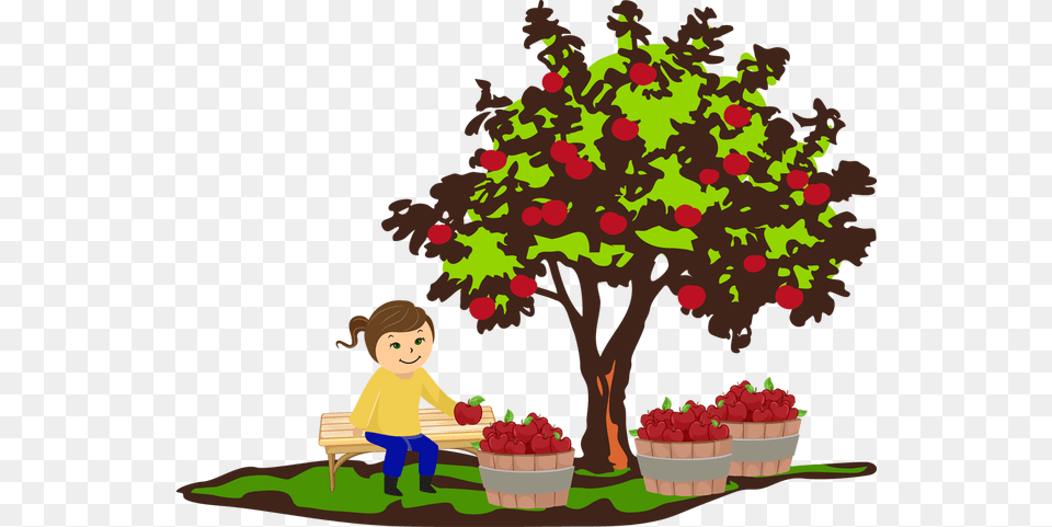 Fall Apple Tree Clipart, Raspberry, Berry, Produce, Food Free Transparent Png