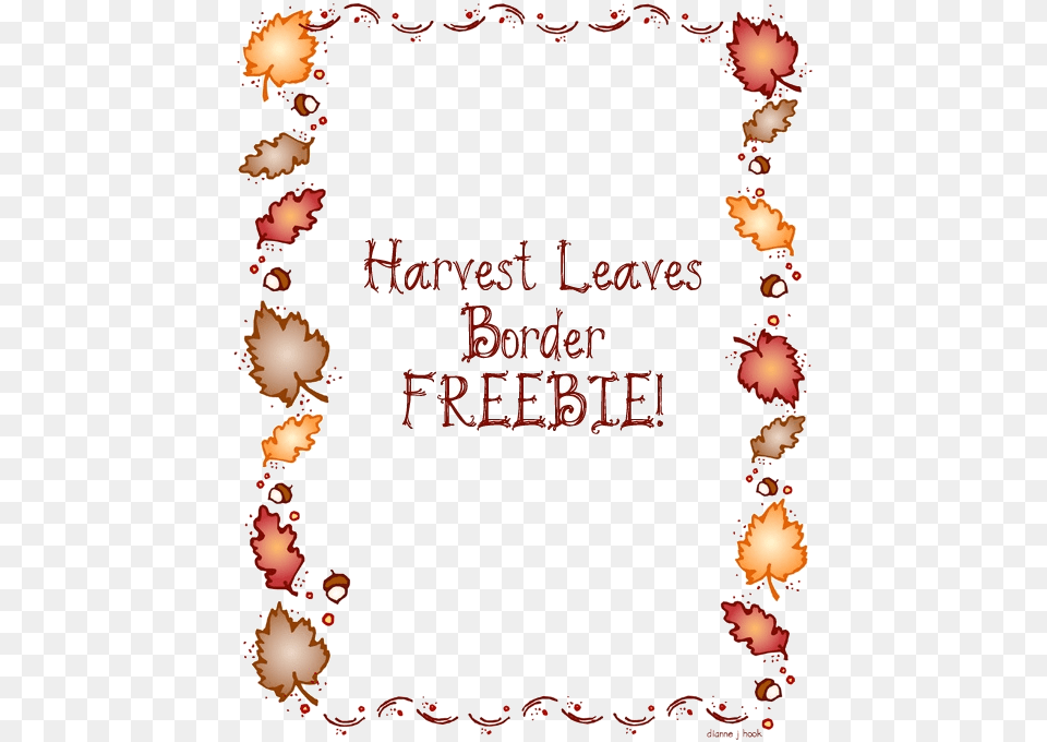 Fall Border Cute Clipart Transparent Cute Thanksgiving Borders Clip Art, Book, Publication, Text Free Png