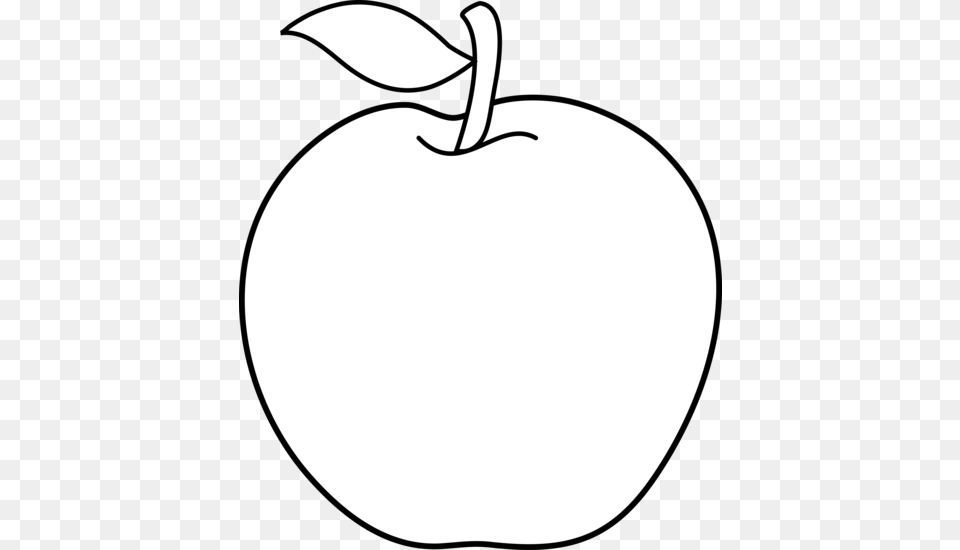 Fall Clip Art Apple Outline And Apple, Plant, Produce, Fruit, Food Free Png Download