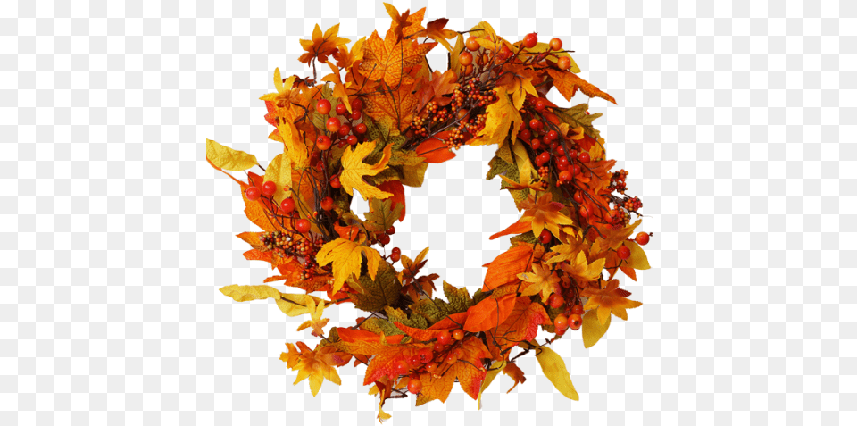 Fall Combo Wreath Wreath, Leaf, Plant, Tree Free Png Download