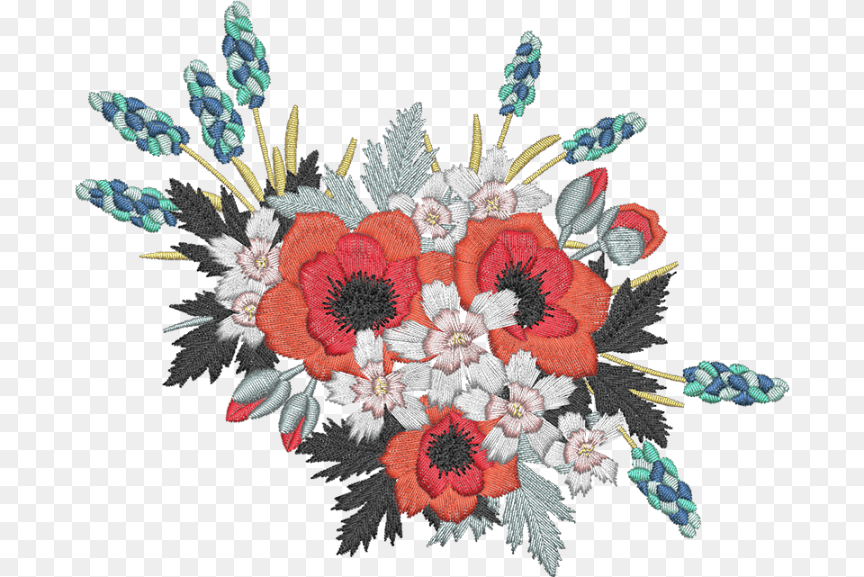 Fall Floral, Embroidery, Pattern, Plant, Stitch Free Png