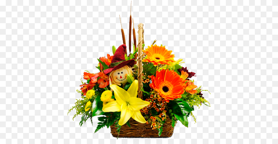 Fall Flower, Flower Arrangement, Flower Bouquet, Plant, Basket Png Image