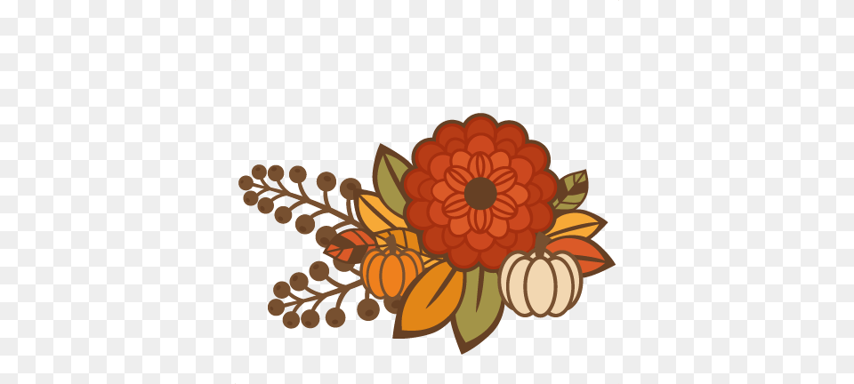 Fall Flower Group Title Cutting For Scrapbooking Autumn, Art, Dahlia, Floral Design, Graphics Png Image