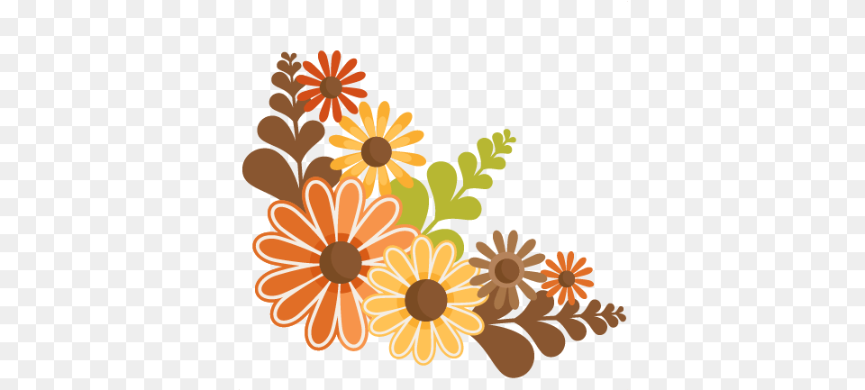 Fall Flowers Svg Cutting File Fall Flowers Clip Art, Daisy, Floral Design, Flower, Graphics Png Image