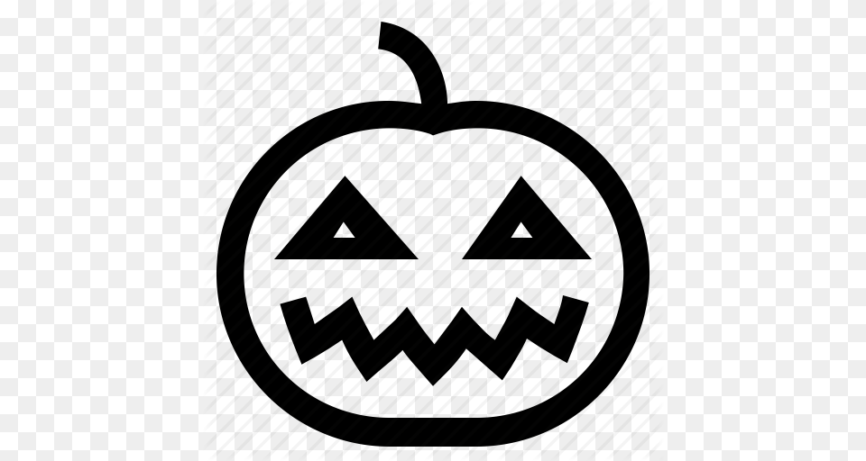 Fall Halloween Head Jack Pumpkin Scary Smile Icon, Festival Free Png Download