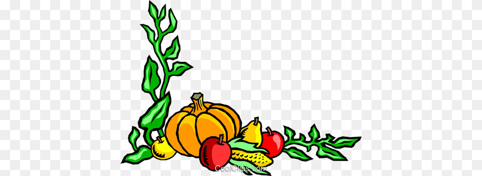 Fall Harvest Background Royalty Vector Clip Art Illustration, Graphics, Food, Produce, Fruit Free Png Download
