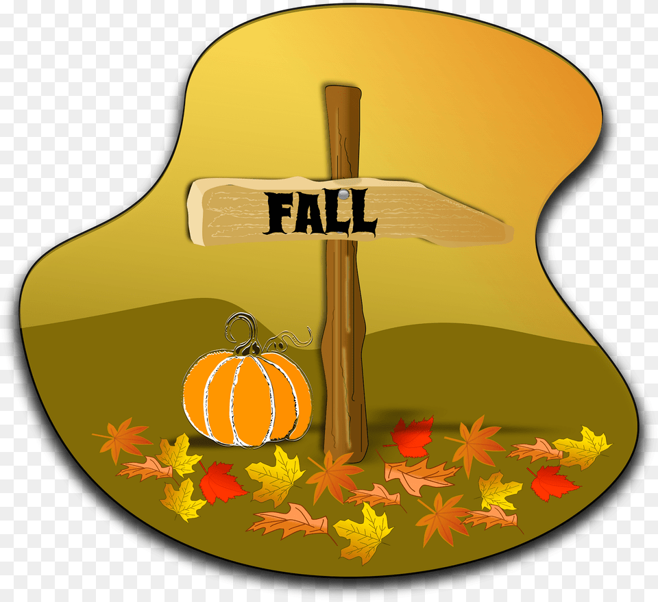 Fall Landscape Clipart, Cross, Symbol, Guitar, Musical Instrument Free Png Download
