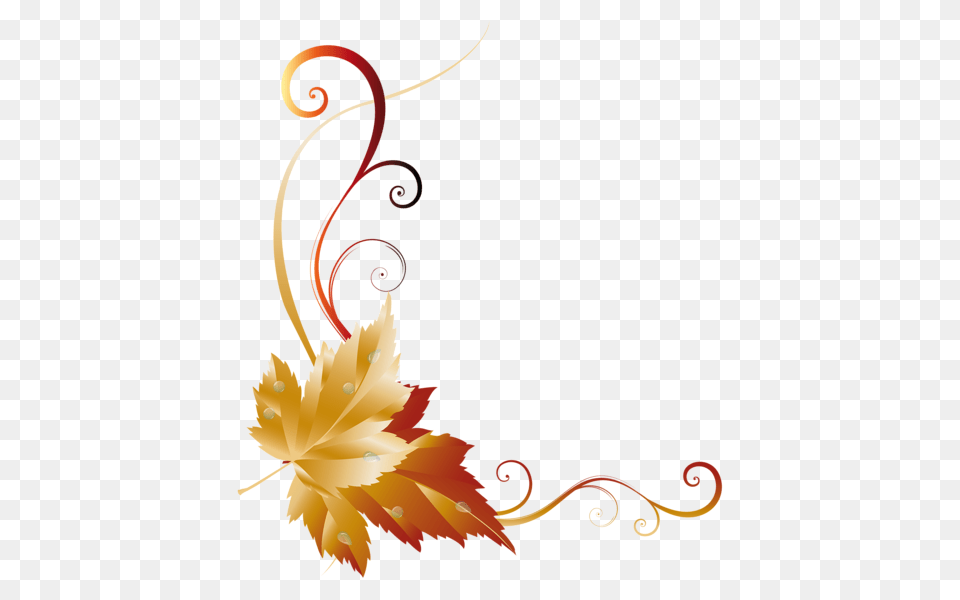 Fall Leaf Decor Picture Scrapbooking Decor Leaves, Art, Floral Design, Graphics, Pattern Free Png Download