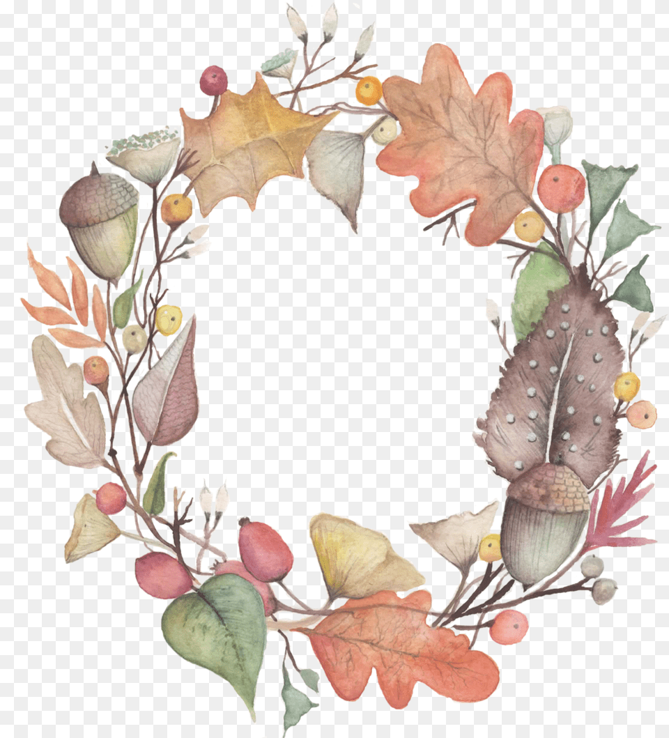 Fall Leaves, Food, Nut, Plant, Produce Png Image