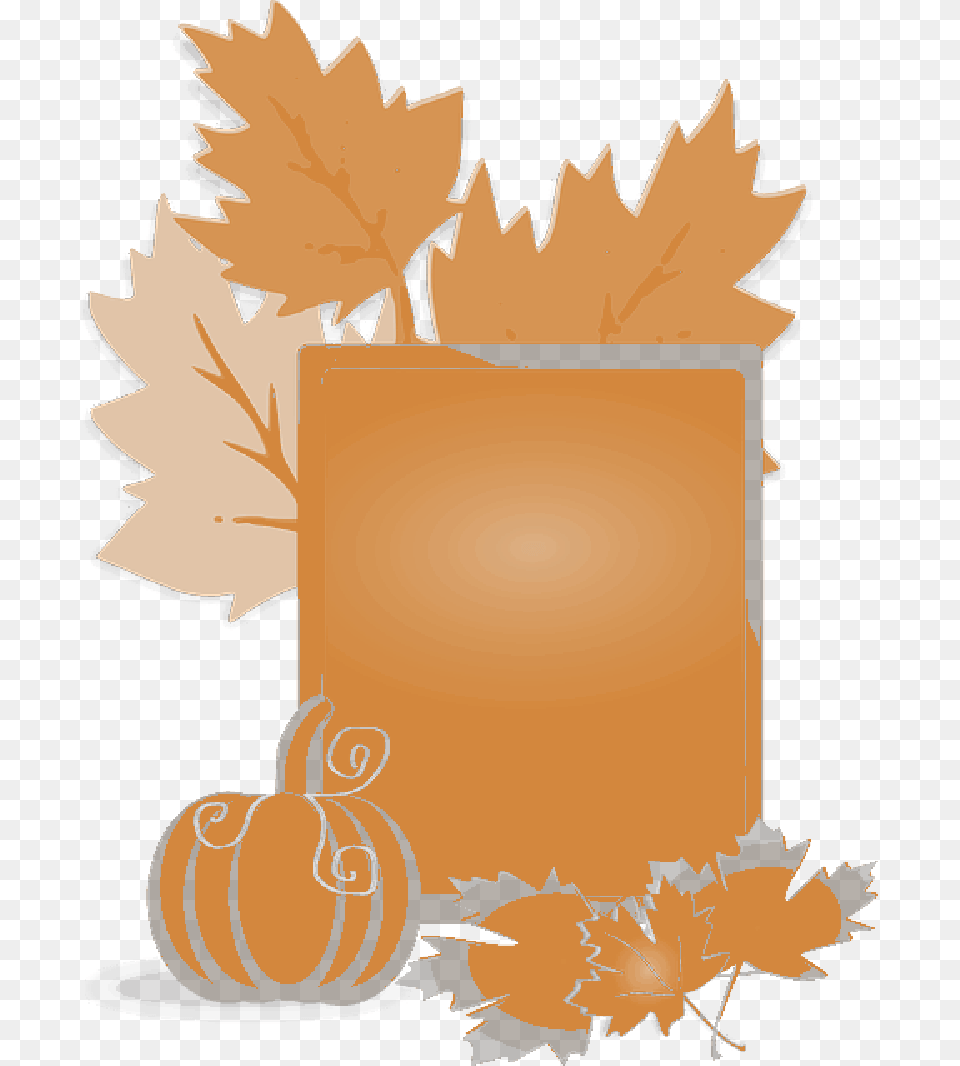 Fall Leaves And Pumpkins Border Fall Clip Art Leaf Transparent, Food, Plant, Produce, Pumpkin Png Image