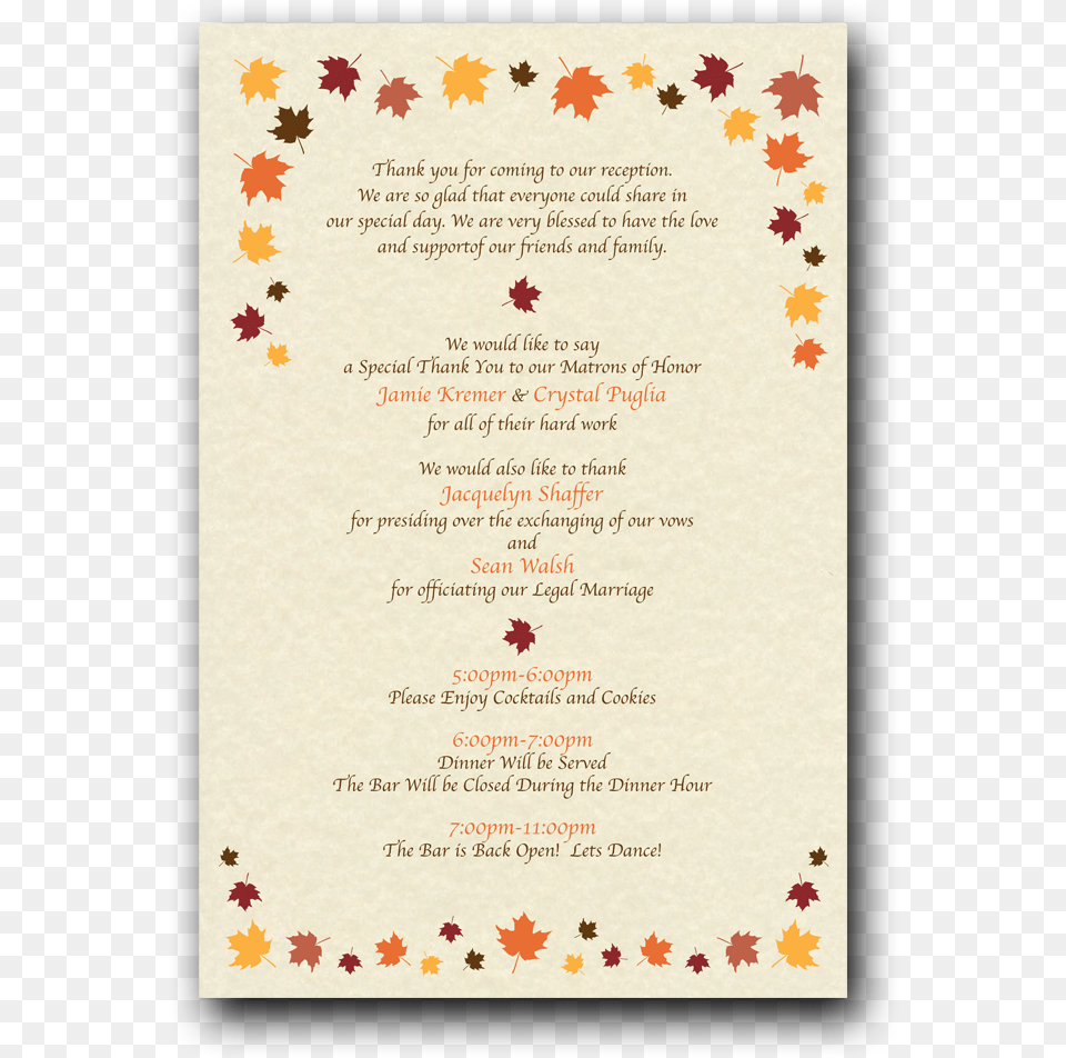 Fall Leaves Illustration Calligraphy, Text, Menu Png