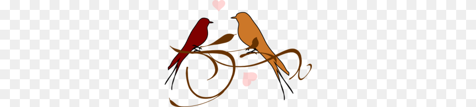 Fall Love Birds Clip Art, Animal, Bird Free Png Download