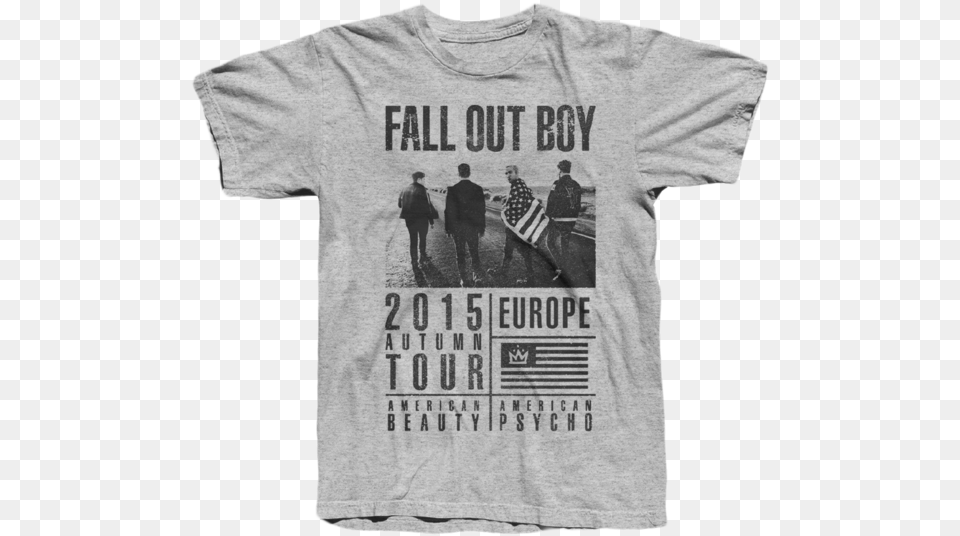 Fall Out Boy 2015 Summer Tour Shirt, Clothing, T-shirt, Person, Adult Free Png
