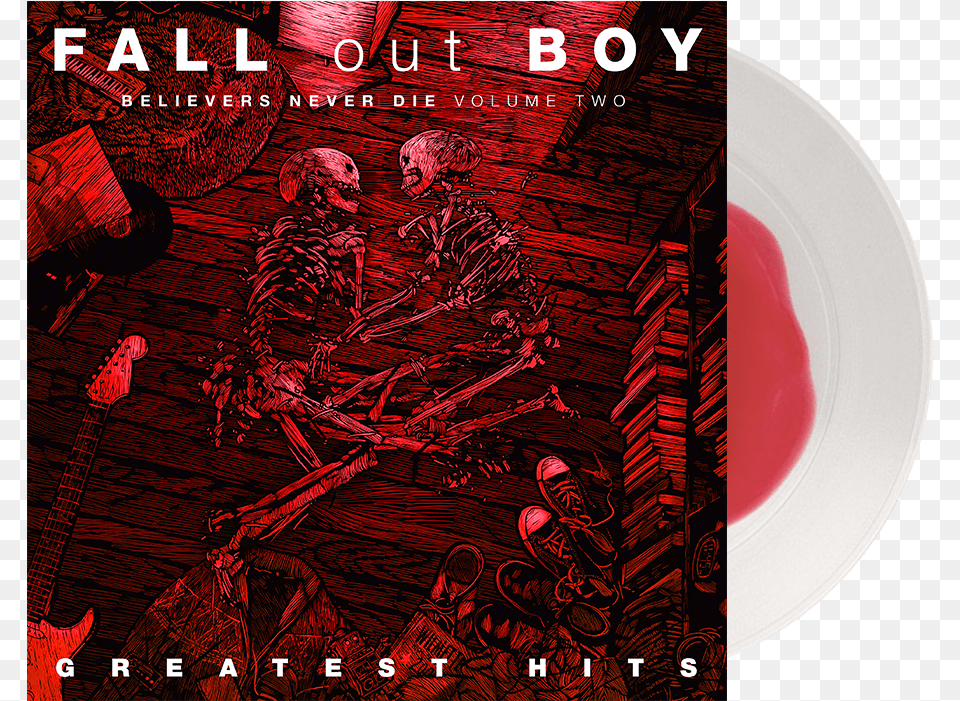 Fall Out Boy Believers Never Die Volume, Book, Publication, Guitar, Musical Instrument Free Png Download