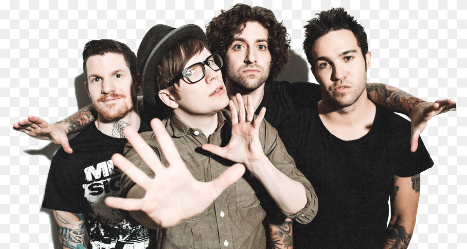 Fall Out Boy Black And White, Tattoo, Skin, Person, T-shirt Free Png