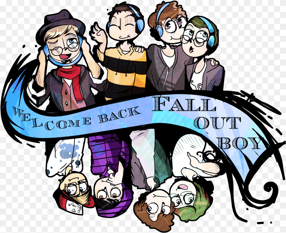 Fall Out Boy Fan Art Clipart Fall Out Boy Fanart, Publication, Book, Comics, Person Free Png Download