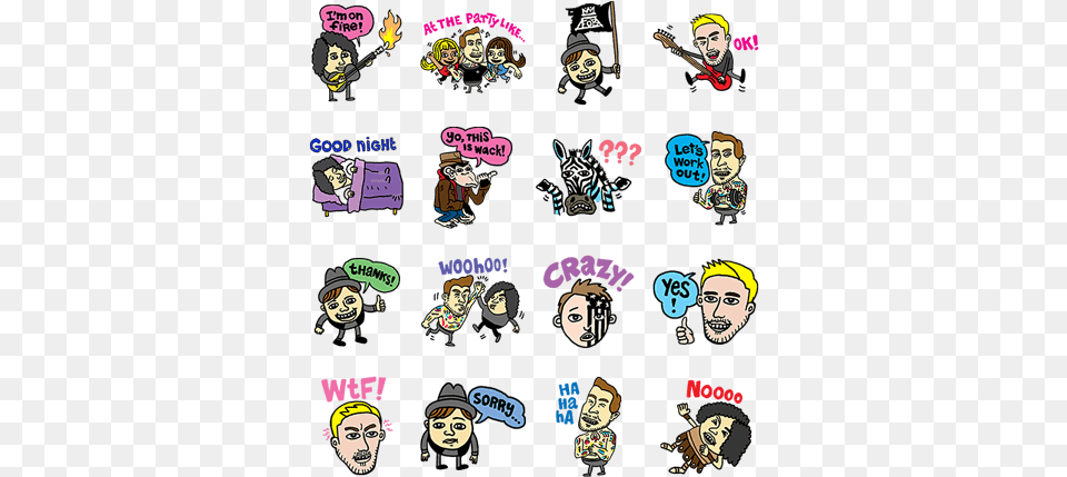 Fall Out Boy Stickers, Publication, Book, Comics, Art Free Png