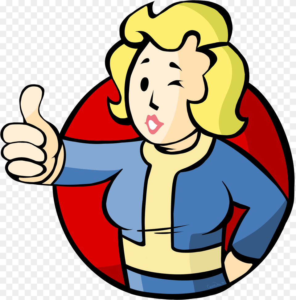 Fall Out Boy Thumbs Up Sticker Clipart Fallout 4 Logo, Body Part, Finger, Hand, Person Free Png