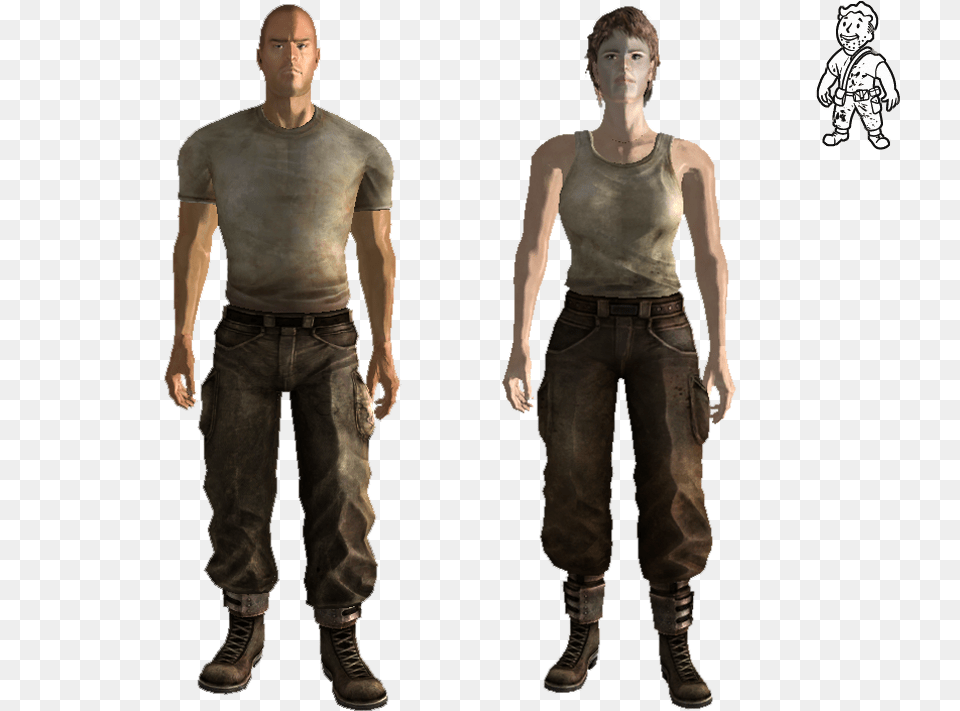 Fall Out New Vegas Theme Game Airsoft Standing, Clothing, Pants, Adult, Teen Free Png Download