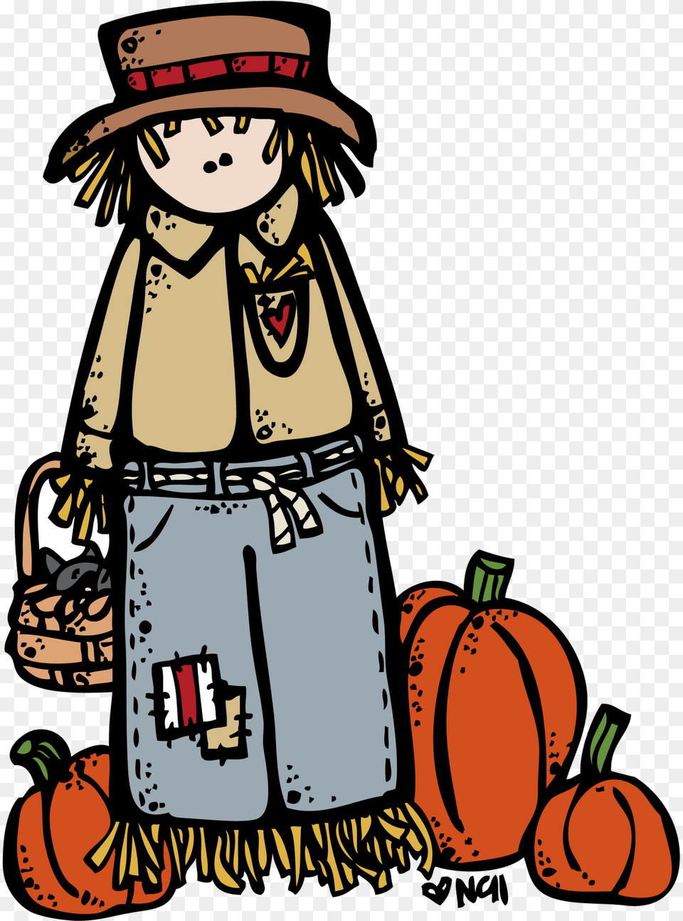 Fall Scarecrow Clip Art Fall Clip Art On Clip Art Scarecrows, Person, Face, Head Free Transparent Png