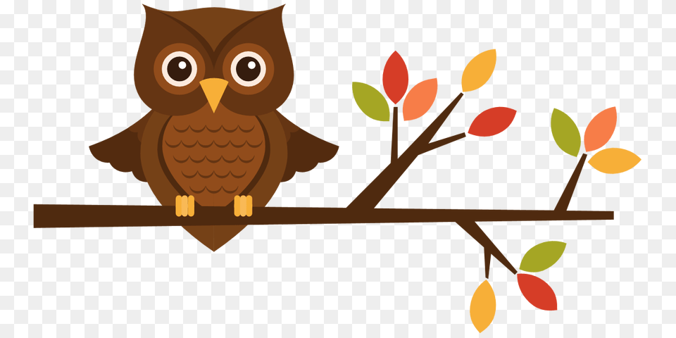 Fall Season Clip Art, Animal, Bird, Owl Png Image