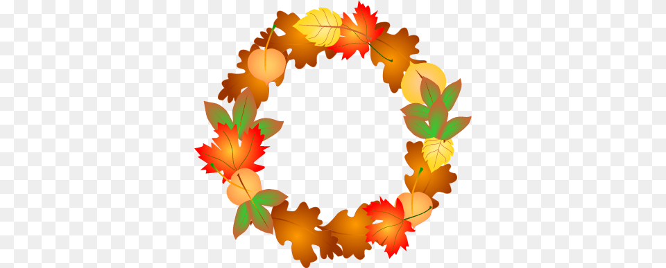 Fall Season Clip Art, Leaf, Plant, Wreath Free Png Download