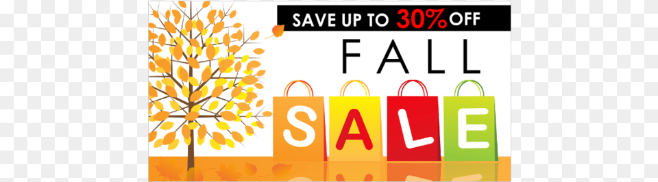 Fall Season Sale Banner, Bag, Text Png