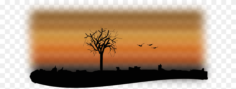 Fall Silhouette, Tree, Sky, Savanna, Plant Free Png Download