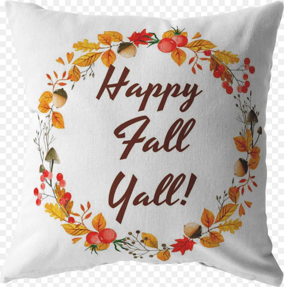Fall Throw Pillow Home Decor Accent Pillows Happy Fall Throw Pillow, Cushion, Home Decor Free Png