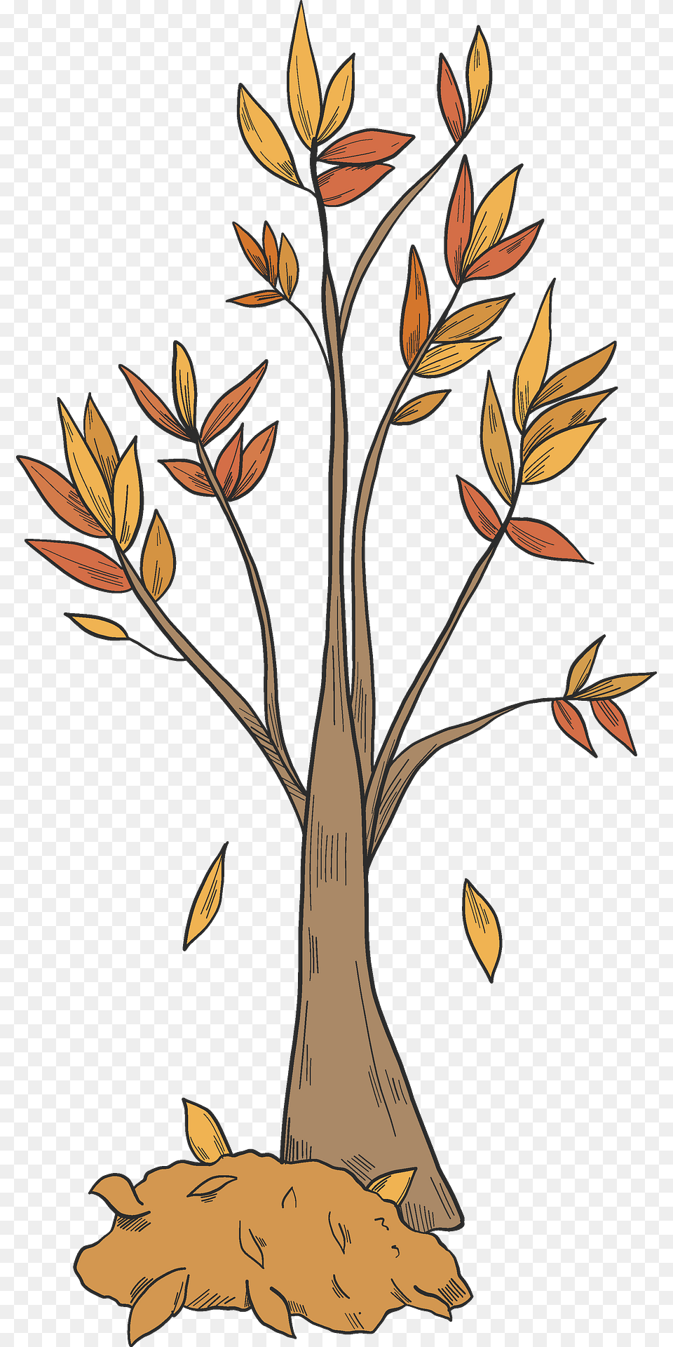 Fall Tree Clipart, Art, Plant, Pattern, Animal Free Png Download